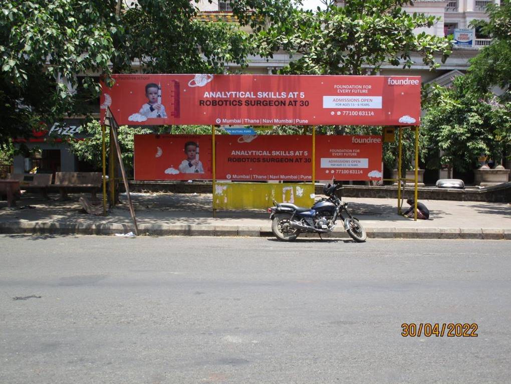 Bus Queue Shelter - Kharghar fountain mall,   Kharghar,   Navi Mumbai,   Maharashtra