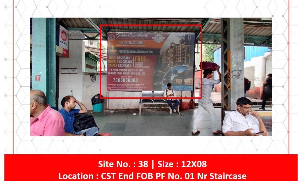 Billboard - Platform No.1 - Platform No.1,   Mulund,   MUMBAI,   Maharashtra