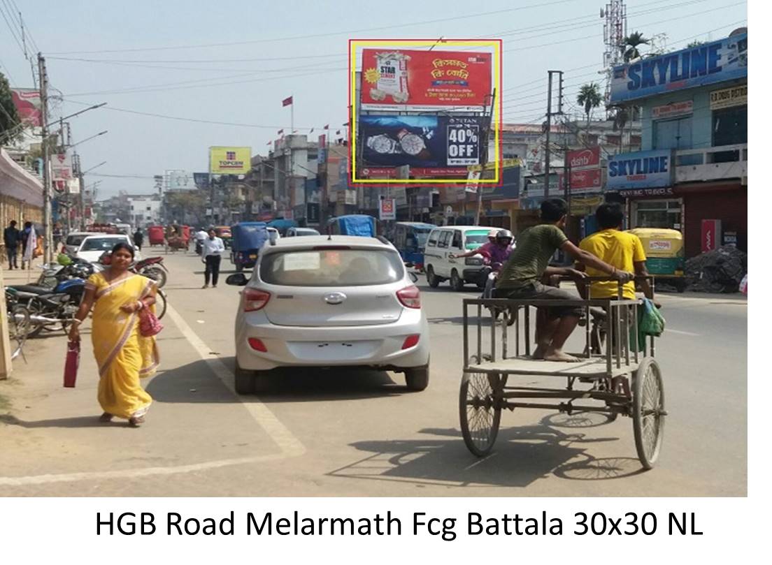 Billboard - HGB Rd. Melarmath Facing- Battala,  Agatala, Tripura