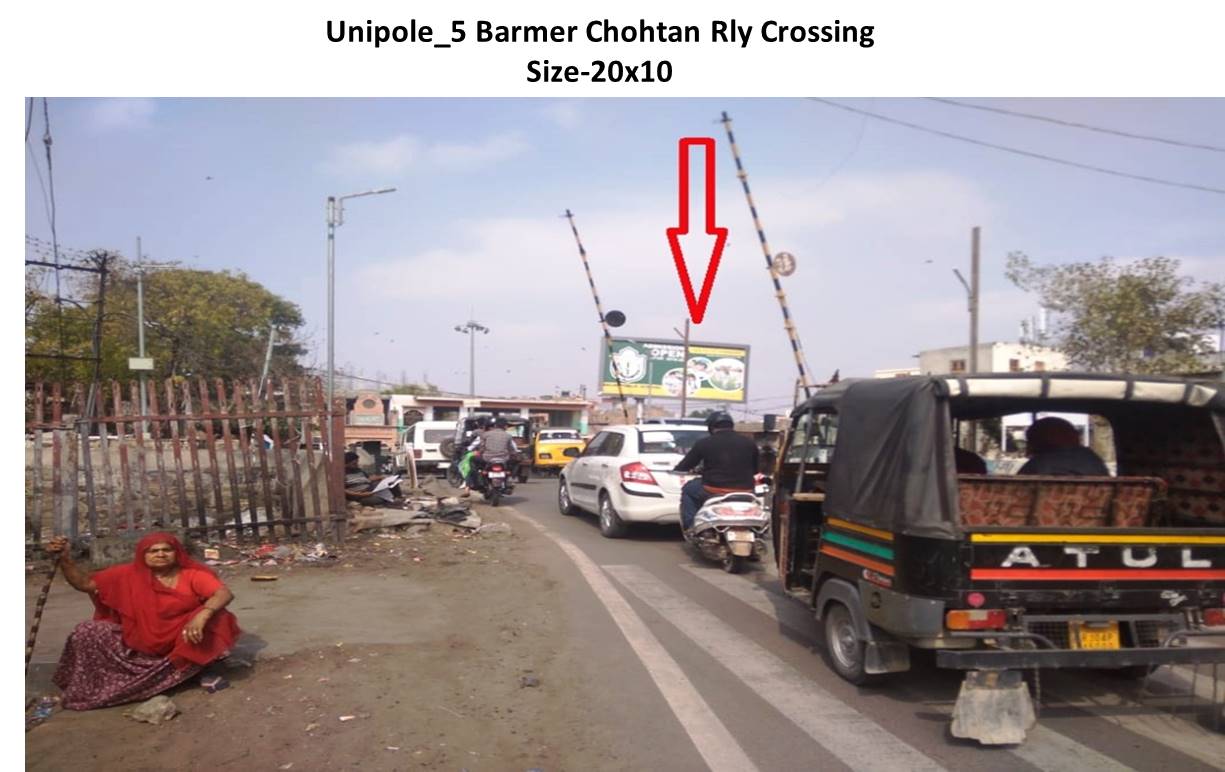 Unipole - Barmer Chohtan Rly Crossing,  Barmar, Rajasthan