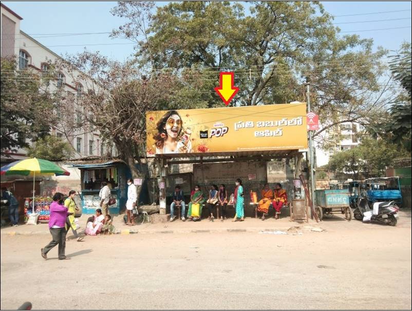 Bus Shelter - Karmangatbeside neo royal school twrds Lb nagar, Hyderabad, Telangana