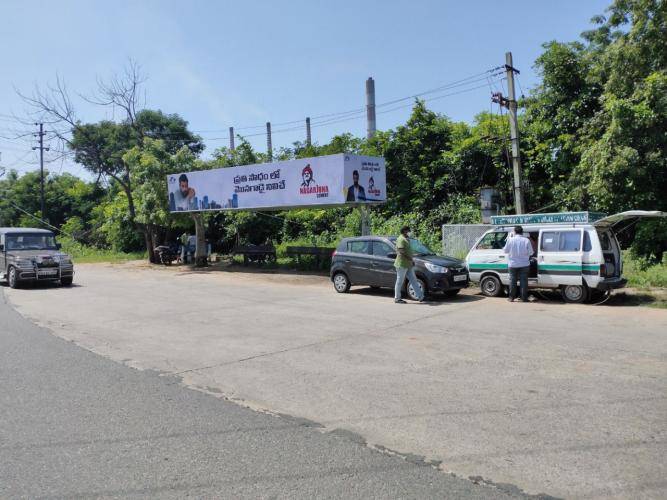 Bus Shelter Modern - Mro Office facing -Towards Karimnagar, Godavarikhani, Telangana