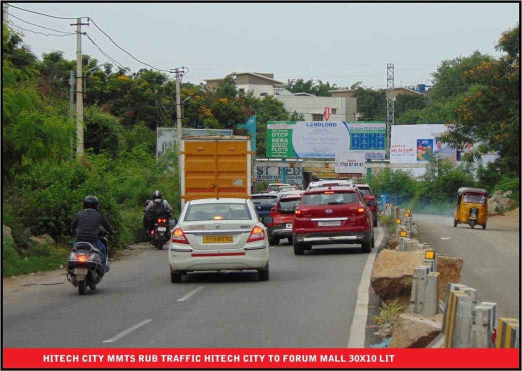 Billboard - Hitec city towards forum (traffic hitech city to forum mall), Hyderabad, Telangana