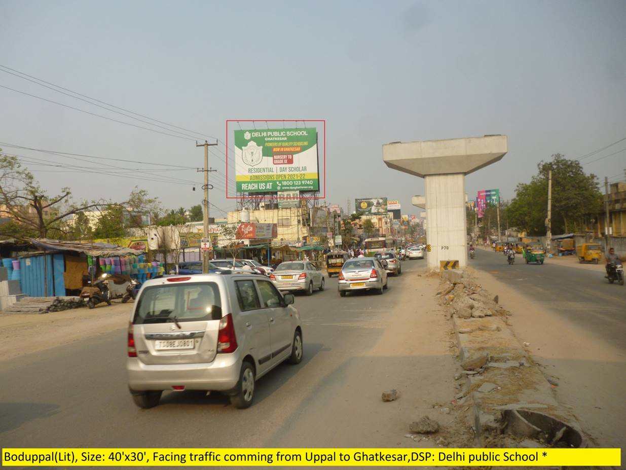 Billboard - Boduppal facing traffic coming from uppal to ghatkesar, Hyderabad, Telangana