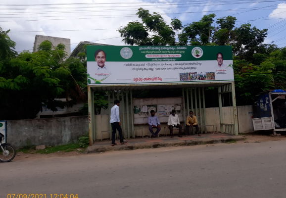 Bus Shelter - Southern Park T Junction (Towards LB Nagar Kamineni Hospital) Sahara State,  Hyderabad, Telangana