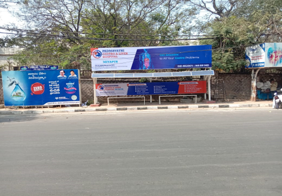 Bus Shelter - Kukatpally beside., JNTU main Gate, Hyderabad, Telangana