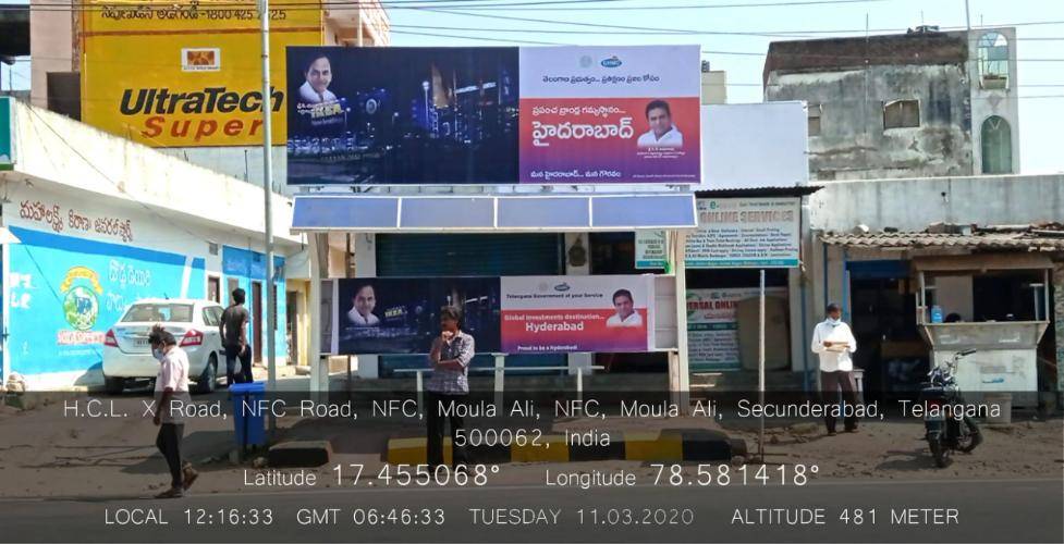 Bus Shelter Modern - Nfc Main Gate, Cable X Roads-Towards Habsiguda, Hyderabad, Telangana