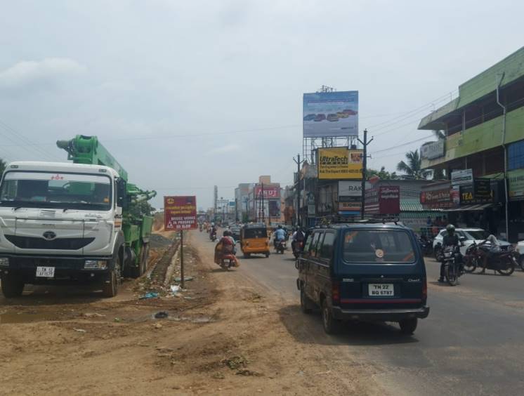 Hoarding - Medavakkam ( Opp Quaide Milleth College ) towards velachery,  Chennai, Tamilnadu