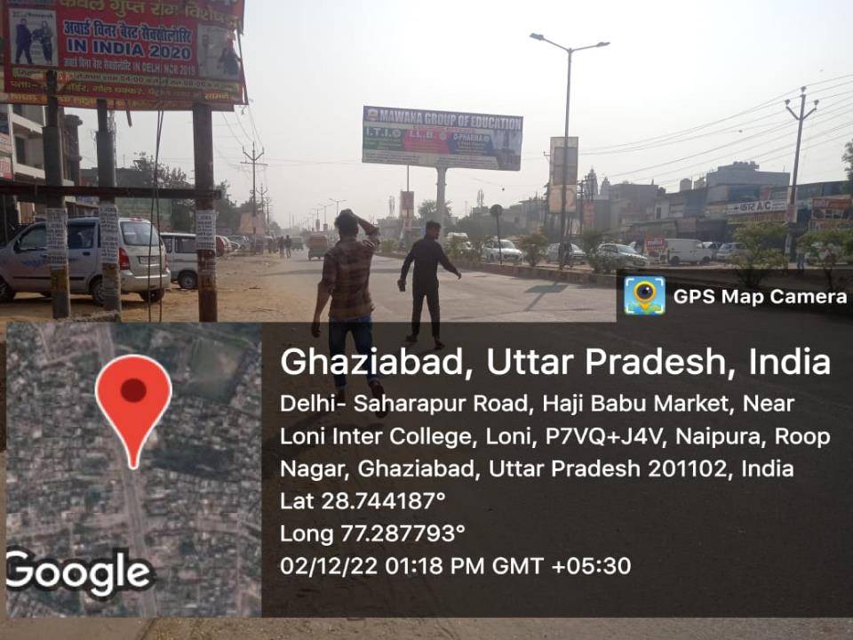 Unipole - Haji Babu Market,  Near Loni inter college,  Ghaziabad, Uttar Pradesh