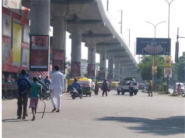 Metro Pillar - Munshipulia Station, Lucknow, Uttar Pradesh