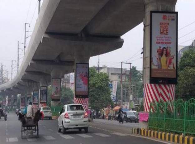 Metro Pillar - Badshah Nagar,  Lucknow, Uttar Pradesh