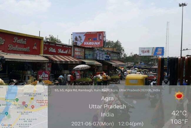 Billboard - Rambag Chauraha,  Agra, Uttar Pradesh