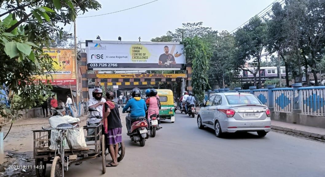 Billboard - Kankurgachi Rail Bridge,  Kolkata, West Bengal