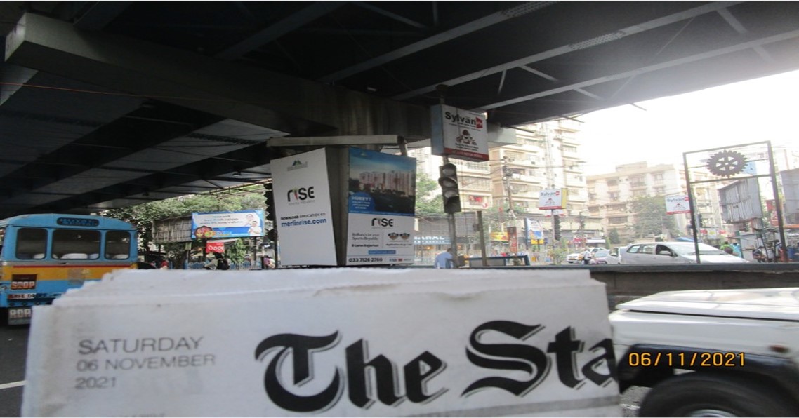 Bus Shelter - AJC Bose Road Flyover, Kolkata, West Bengal