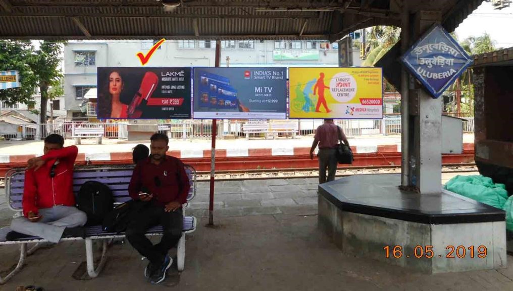 Billboard - Uluberia Station,  Uluberia,  West Bengal