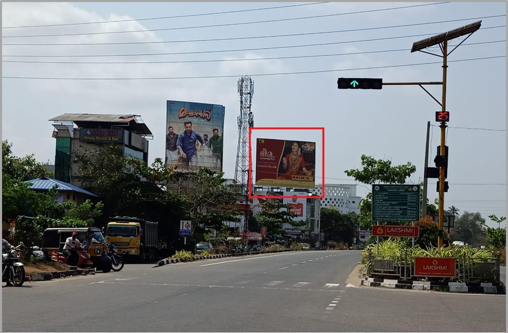Hoarding- -Kodungalloor Town Signal(Building), Thrissur, Kerala