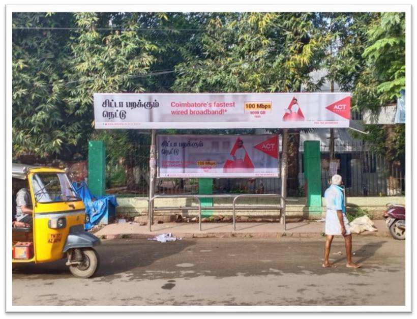 SS Bus Shelter-Gandhi Park, Coimbatore, Tamilnadu