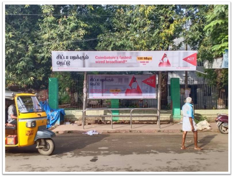 Bus Shelter-Gandhipark Jn., Coimbatore, Tamilnadu