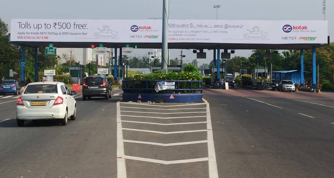 Toll Plaza -ECR Toll Near Mayajaal,  Chennai, Tamilnadu