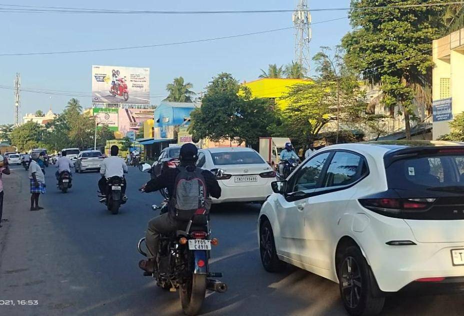 Hoarding-Nr. Aravind Eye Hospital Main Junction,  Pondicherry, Tamilnadu