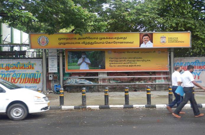 Bus Shelter-Pallavan Salai, Chennai, Tamilnadu