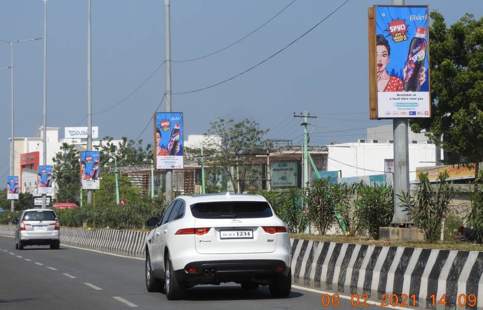 Pole Kiosk-ECR Near Mayajaal & Uthandi Toll, Chennai, Tamilnadu