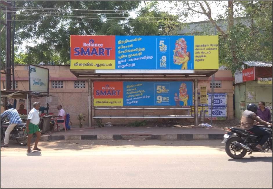 Bus Shelter-BB Kulam,  Madurai, Tamilnadu