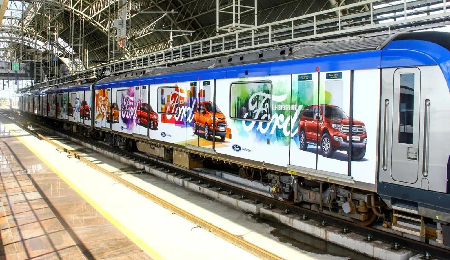 Chennai Metro Exterior Wrap