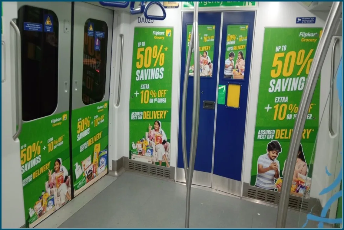 Hyderabad Metro Train Internal