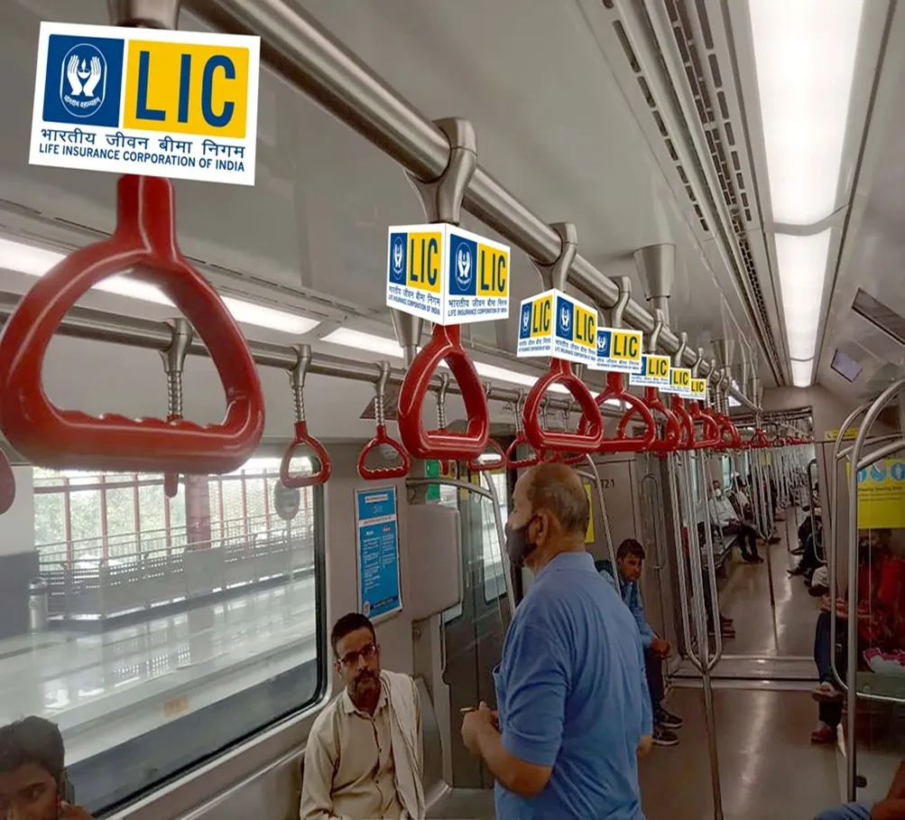 Lucknow Metro - Red Line Grab Handles