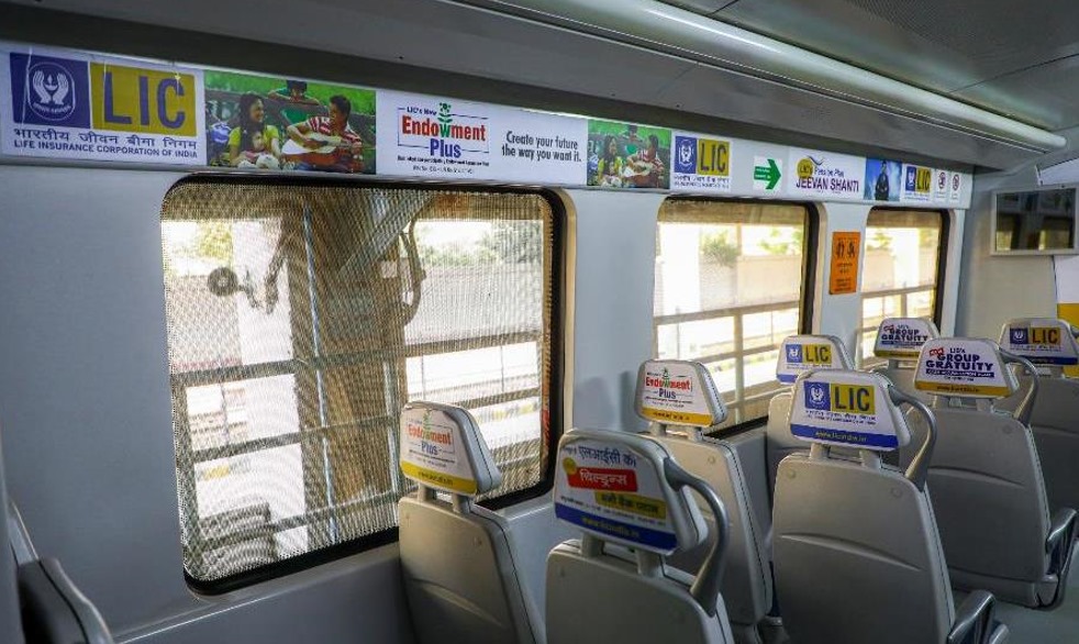 Delhi Metro - Line 10 Interior Panels