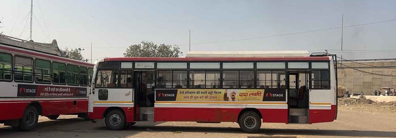 Haryana Roadways Bus Advertisement