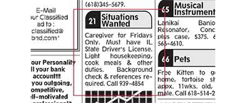 Situation Wanted Advertisement 7