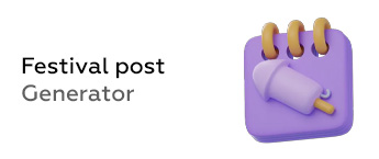 AI Festival post generator