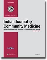 Indian Journal Of Community Medicine Indian Journal Of Community Medicine