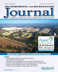 ISHRAE - Air Conditioning and Refrigeration Journal ISHRAE - Air Conditioning and Refrigeration Journal