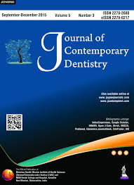 Journal of Contemporary Dentistry Journal of Contemporary Dentistry