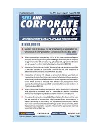 Sebi & Corporate Laws