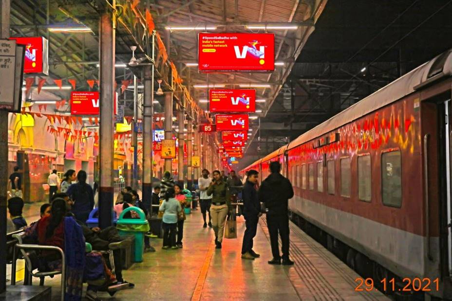 Glow Sign (Back To Back) - Railway Station, Amritsar, Punjab