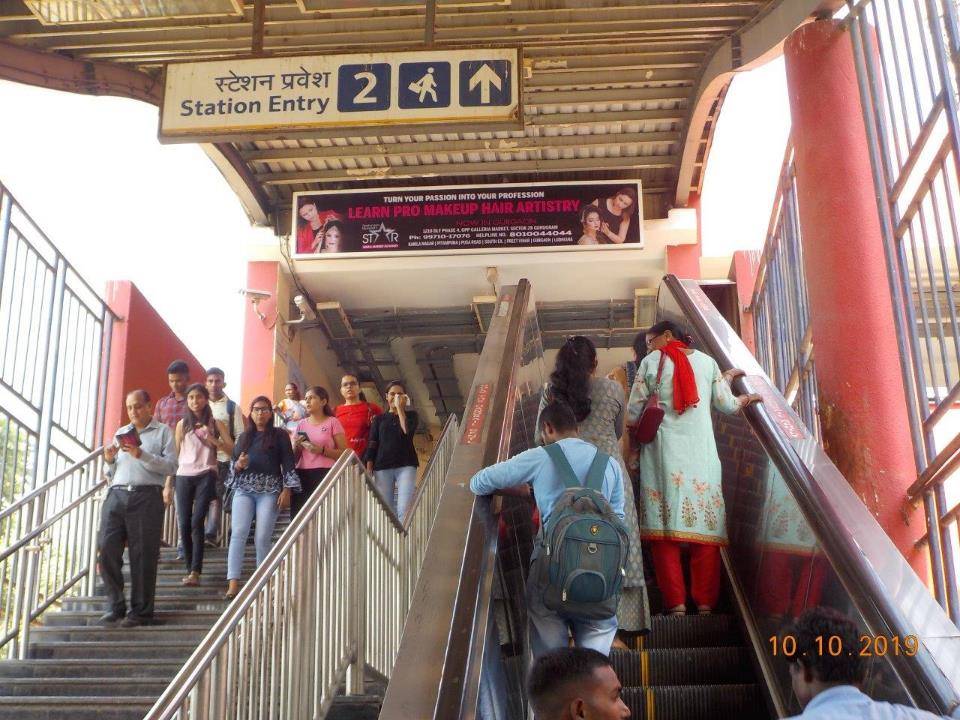 Metro Inside Signage Entry / Exit Iffco Chowk Gurgaon Delhi (NCR)