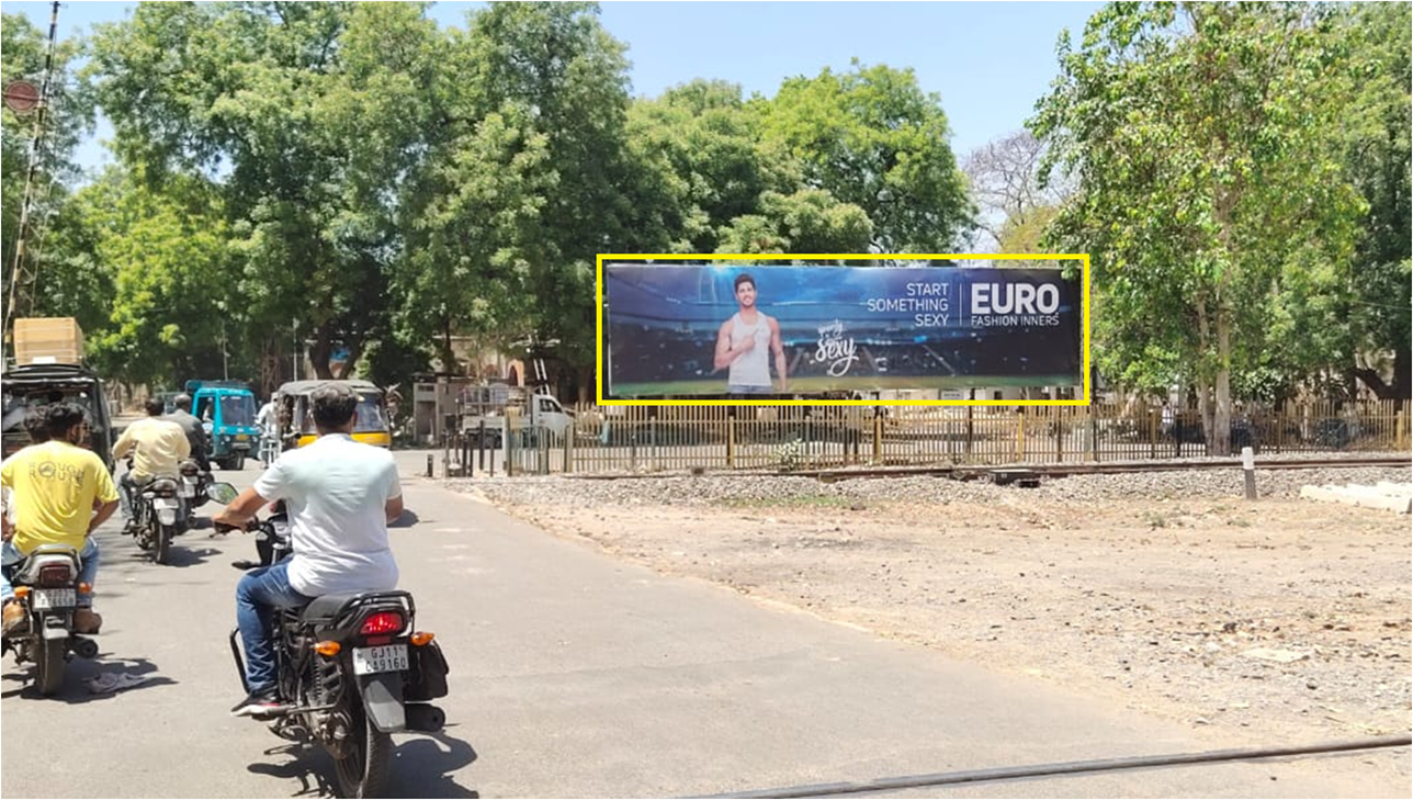 Billboard - Joshipura Railway Crossing, Junagadh, Gujarat Billboard - Joshipura Railway Crossing, Junagadh, Gujarat