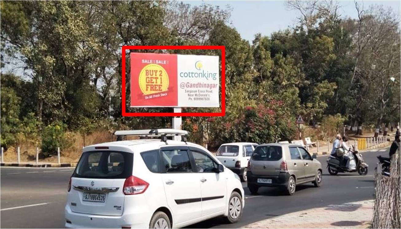 Unipole - Prerna Circle, Gandhinagar, Gujarat Unipole - Prerna Circle, Gandhinagar, Gujarat