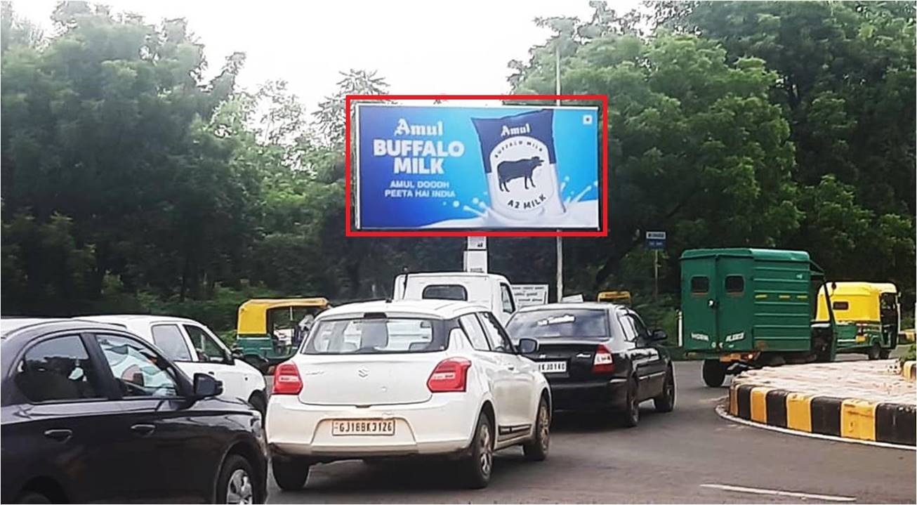 Unipole - Prerna Circle, Gandhinagar, Gujarat Unipole - Prerna Circle, Gandhinagar, Gujarat