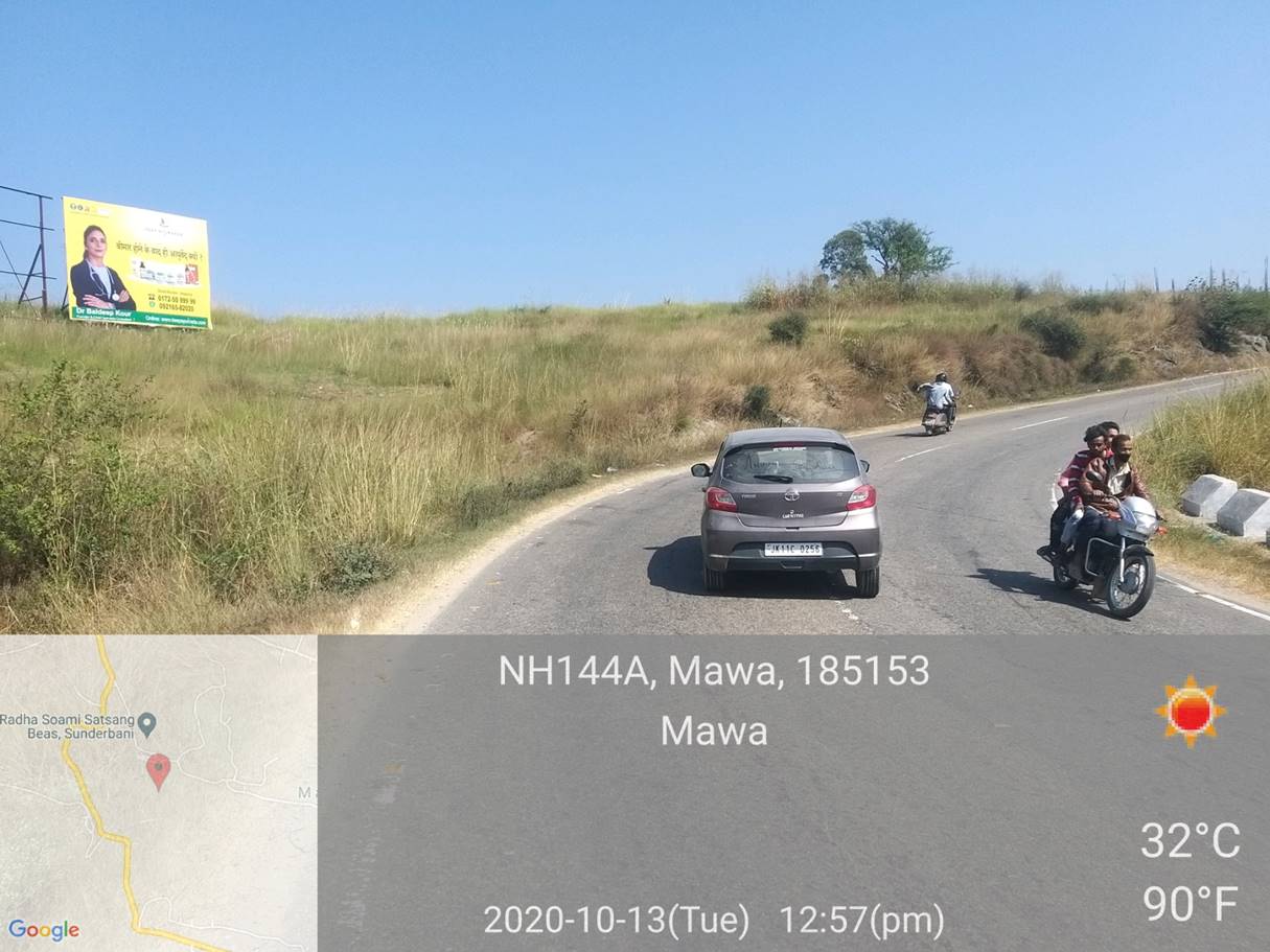 Billboard - SUNDERBANI MAWA TURN, Highway, JAMMU AND KASHMIR Billboard - SUNDERBANI MAWA TURN, Highway, JAMMU AND KASHMIR