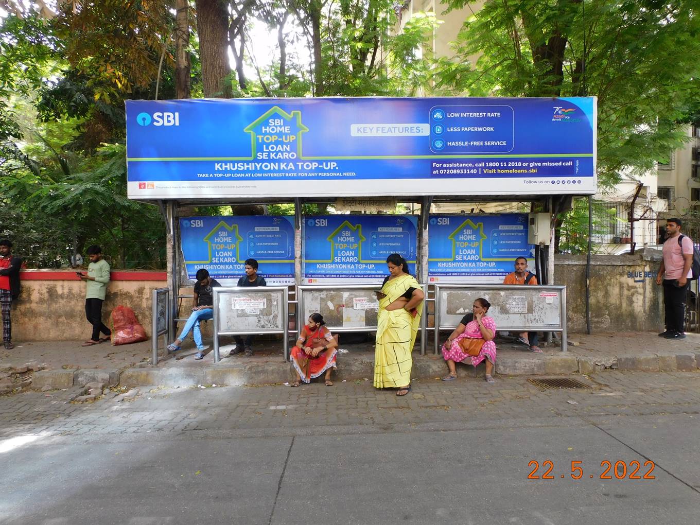 Bus Queue Shelter - Hiranandani Cross Rd - Opp Shetty School,  Powai,   Powai,   Mumbai,   Maharashtra