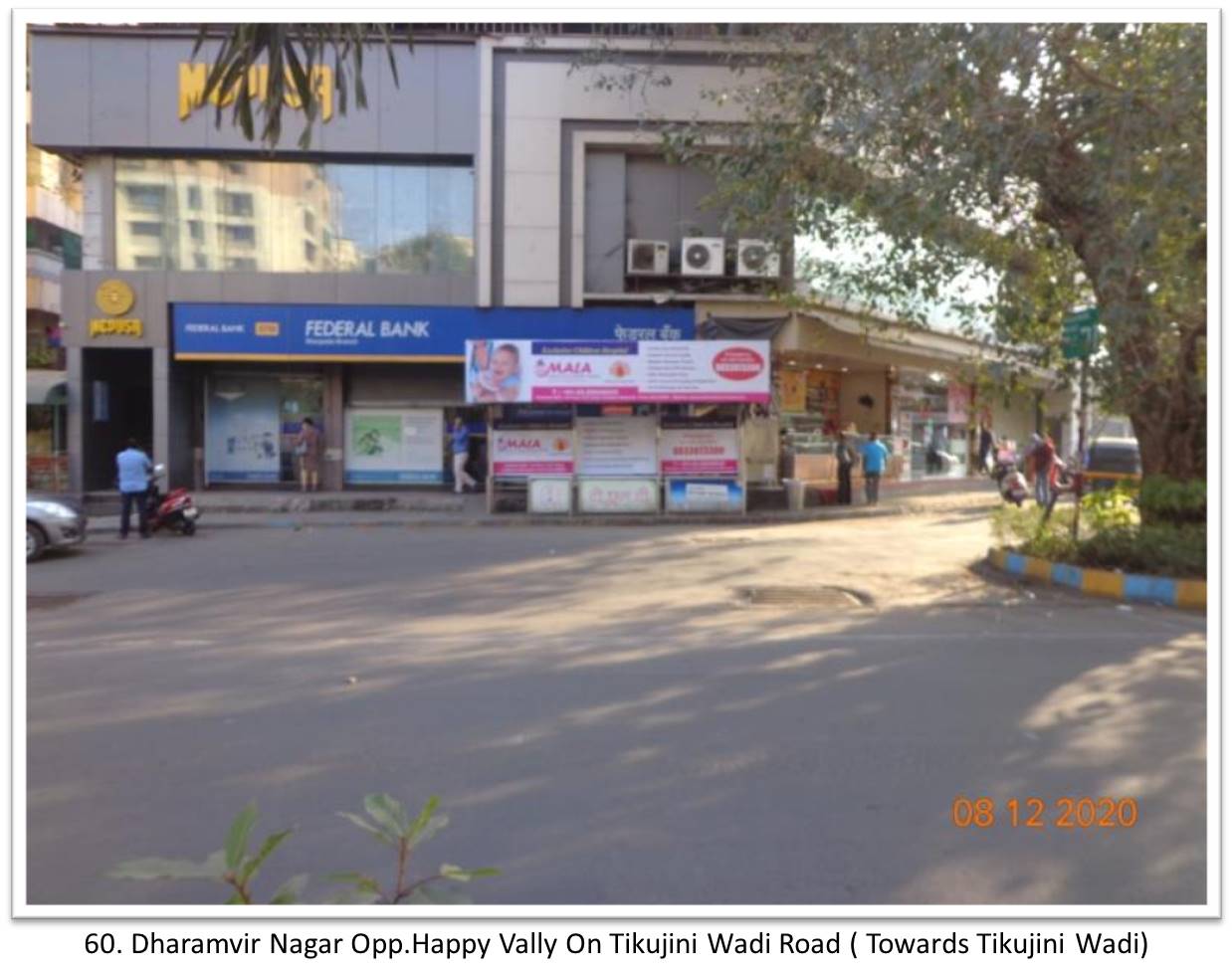 Bus Queue Shelter - - Dharamvir Nagar Opp.Happy Vally On Tikujini Wadi Road ( Towards Tikujini Wadi),   Thane,   Mumbai,   Maharashtra