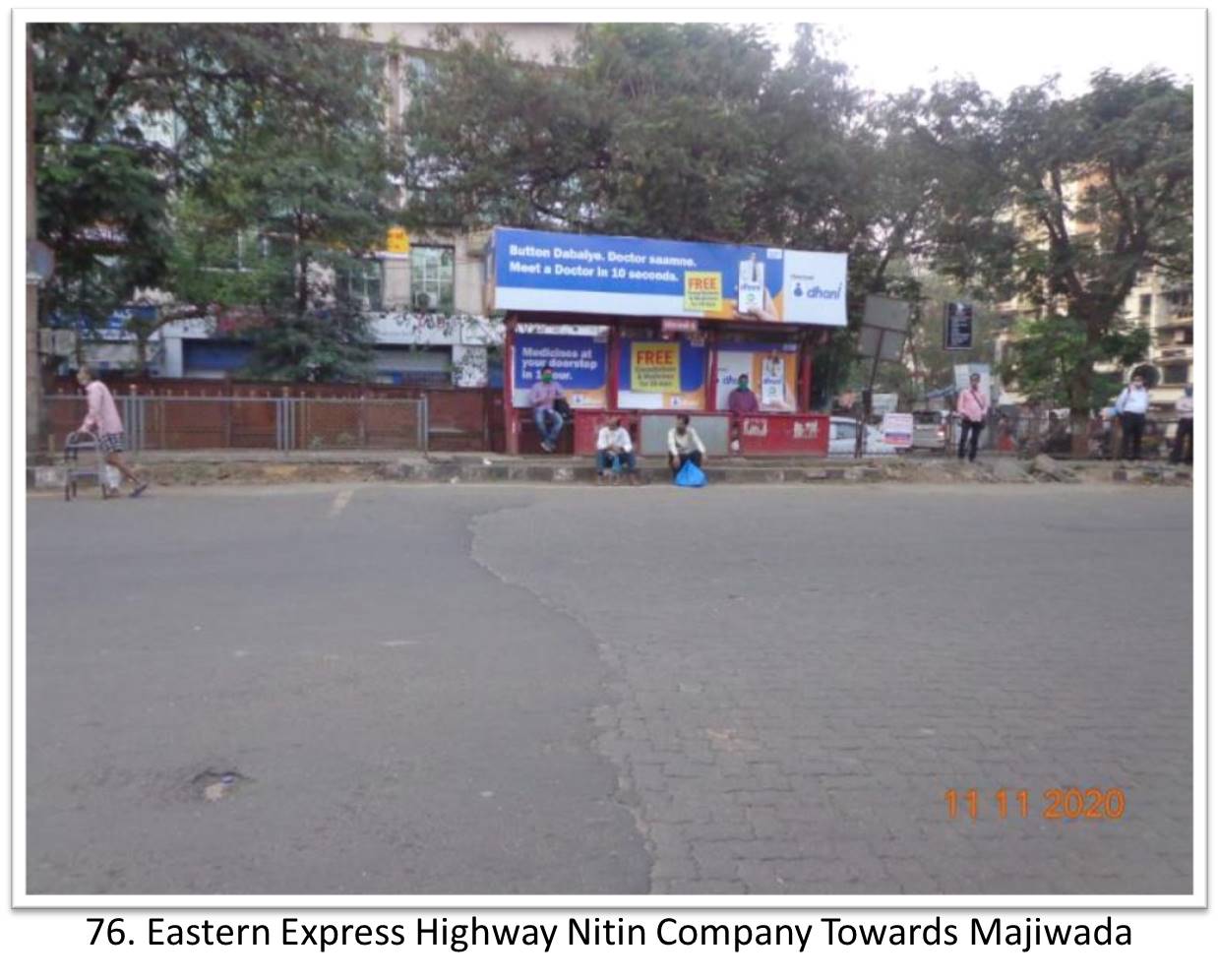 Bus Queue Shelter - - Eastern Express Highway Nitin Company Towards Majiwada, Thane, Mumbai, Maharashtra Bus Queue Shelter - - Eastern Express Highway Nitin Company Towards Majiwada, Thane, Mumbai, Maharashtra