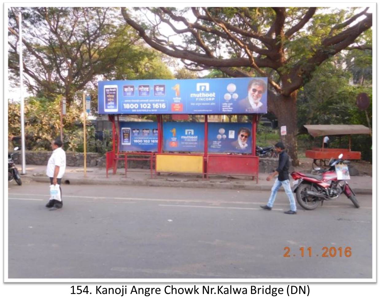 Bus Queue Shelter - - Kanoji Angre Chowk Nr.Kalwa Bridge (DN), Thane, Mumbai, Maharashtra Bus Queue Shelter - - Kanoji Angre Chowk Nr.Kalwa Bridge (DN), Thane, Mumbai, Maharashtra