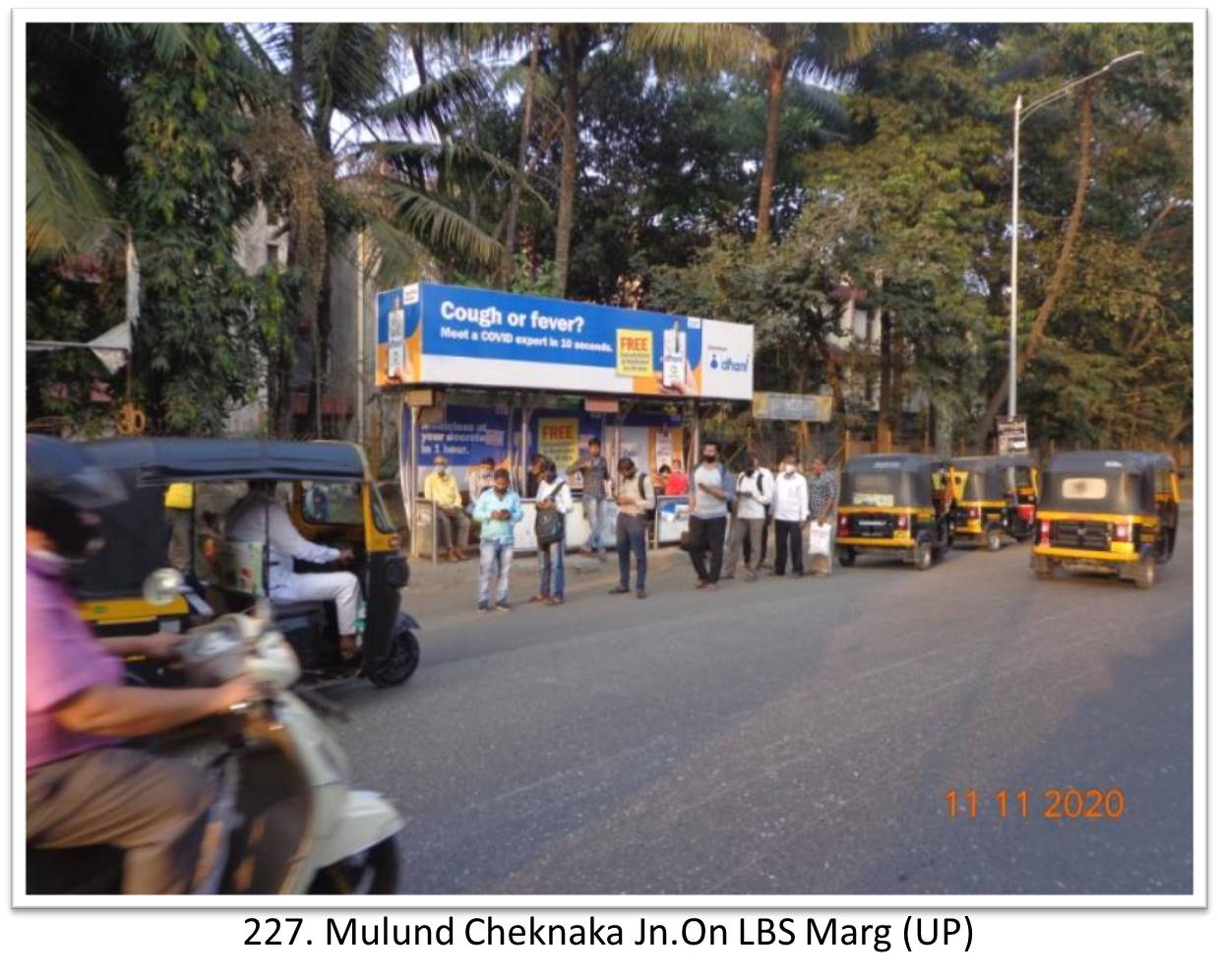 Bus Queue Shelter - - Mulund Cheknaka Jn.On LBS Marg (UP), Thane, Mumbai, Maharashtra Bus Queue Shelter - - Mulund Cheknaka Jn.On LBS Marg (UP), Thane, Mumbai, Maharashtra