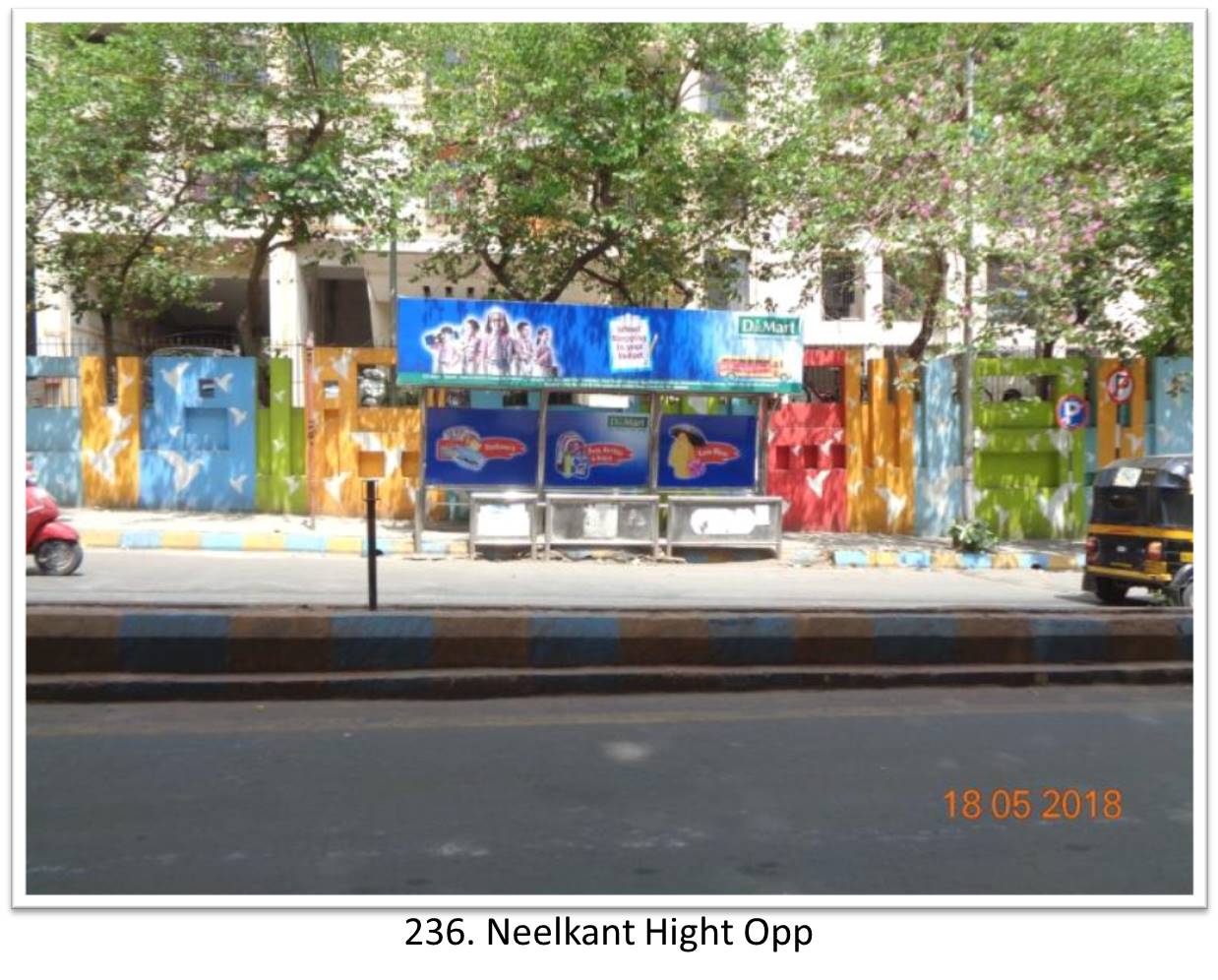 Bus Queue Shelter - - Neelkant Hight Opp, Thane, Mumbai, Maharashtra Bus Queue Shelter - - Neelkant Hight Opp, Thane, Mumbai, Maharashtra